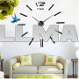 Великий настінний годинник 3D DIY Clock